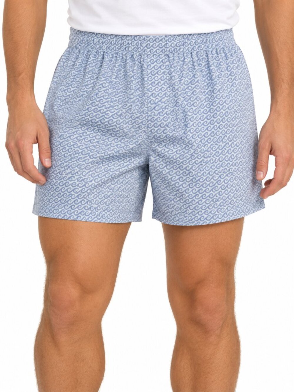 Men’s J. Crew Blue Wave Boxer M New in Bag